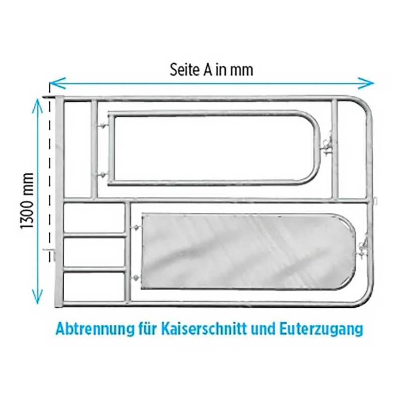 Abtrennung f.Kaiserschnitt + Euterzugang Solange Der Vorrat Reicht