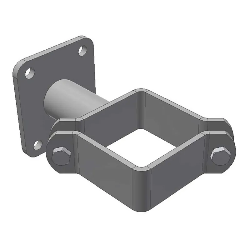 Quadratschelle für Pfosten 100x100 mm an Wand Schneller Versand