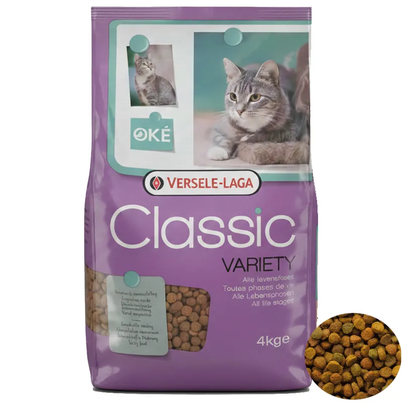 Katzenfutter 4 kg Classic Variety–Alleinfuttermittel | Versele-Laga Classic Neuheit