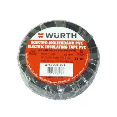 Isolierband schwarz 15 mm Zertifiziert