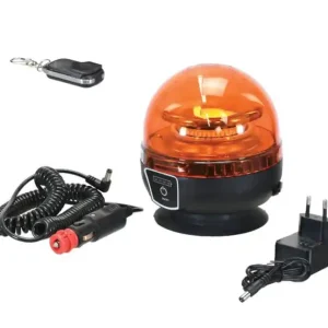 LED Rundumleuchte Akku Magnetfuß 12/24V (Gelb) 5 Stunden Kracherpreis