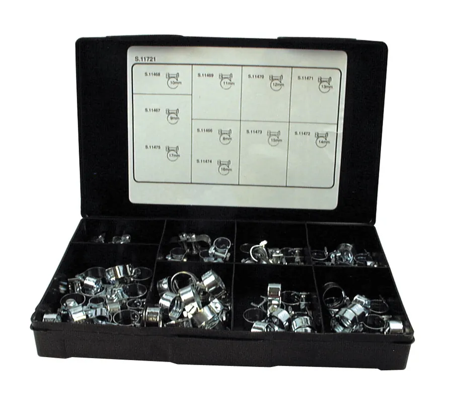 Garantierte Lieferung Schlauchschellen Set 6-17 mm 100 Stück
