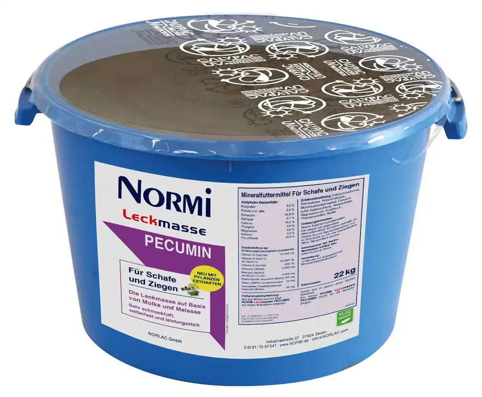 NORMI® Leckmasse PECUMIN | 22 kg | für Schafe und Ziegen Neue Ware