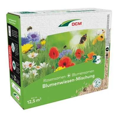 Blumensamen Blumenwiesen-Mischung (2in1) 265 g mit Rasensamen - Cuxin DCM Letzte Chance