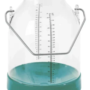 Neuheit Melkeimer 30 L transparent | grün | PVC Eimer durchsichtig mit Skala