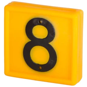 Nummernblock Nr. 8 / 10 St. zum einschlaufen in Halsband bis 40 mm gelb Garantierte Lieferung