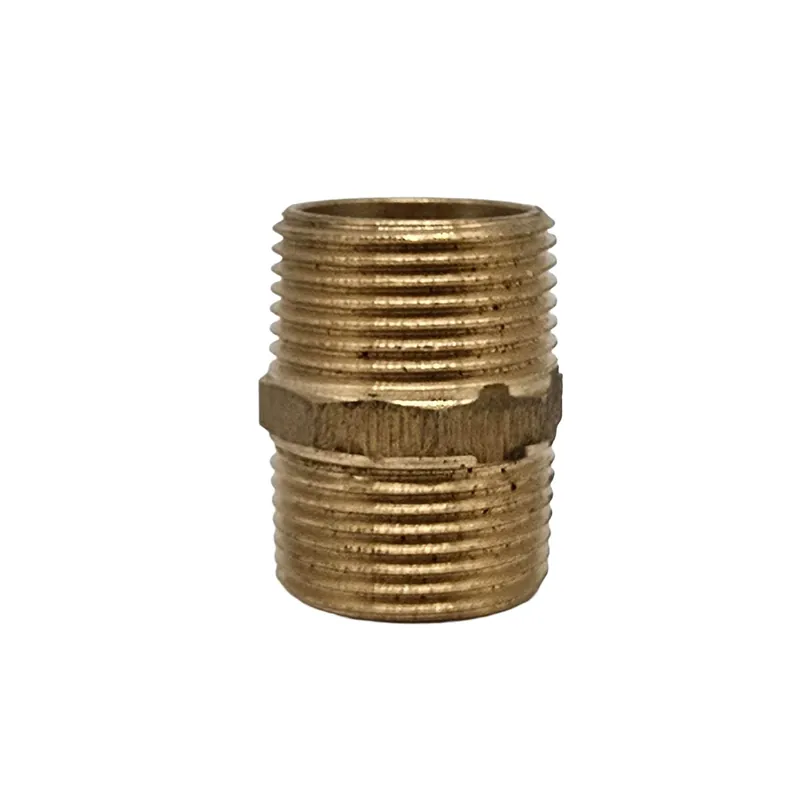 Billig Doppelnippel 1" 45 mm Rotguss