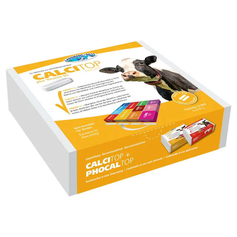 CALCITOP Calcium Bolus (12 Boli) - zur Verbesserung der Kalziumversorgung | LANDMANS BEST Rabatt