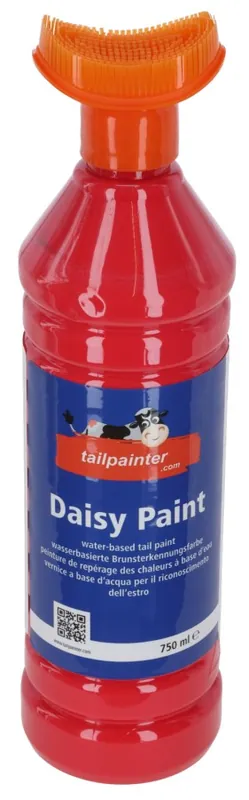 Brunsterkennungsfarbe Daisy Paint mit Bürste | rot | 750 ml Super-Preis
