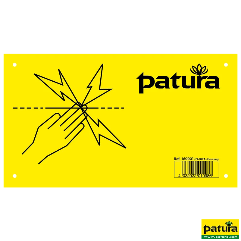 Neu Im Sortiment Patura Warnschild Kunststoff - beidseitig bedruckt