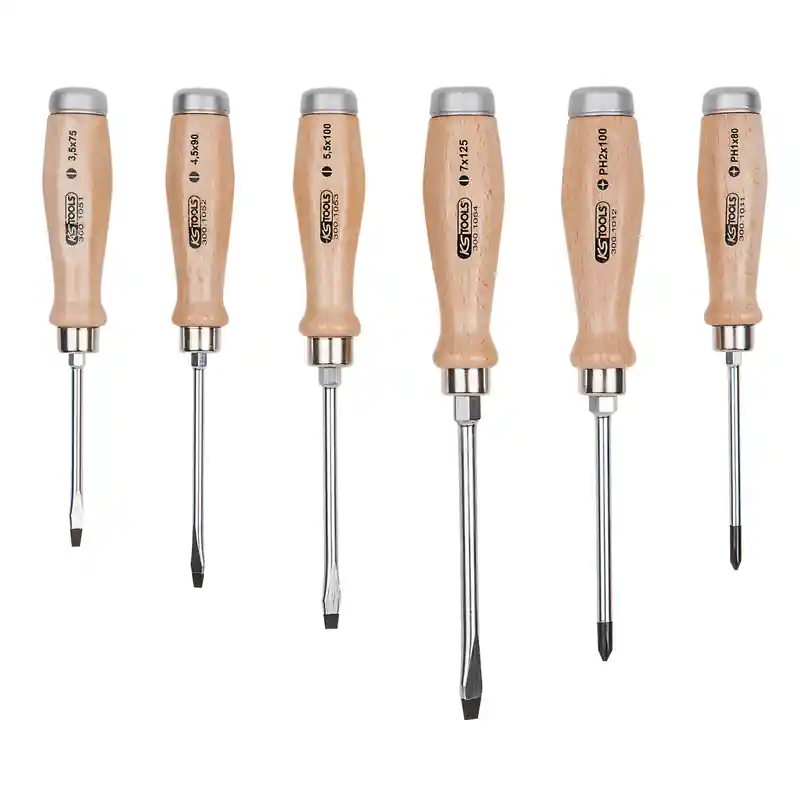 Top-Seller KS Tools ERGOTORQUE® WOODmax Schlag-Schraubendreher-Satz, 6-tlg., PH+Schlitz
