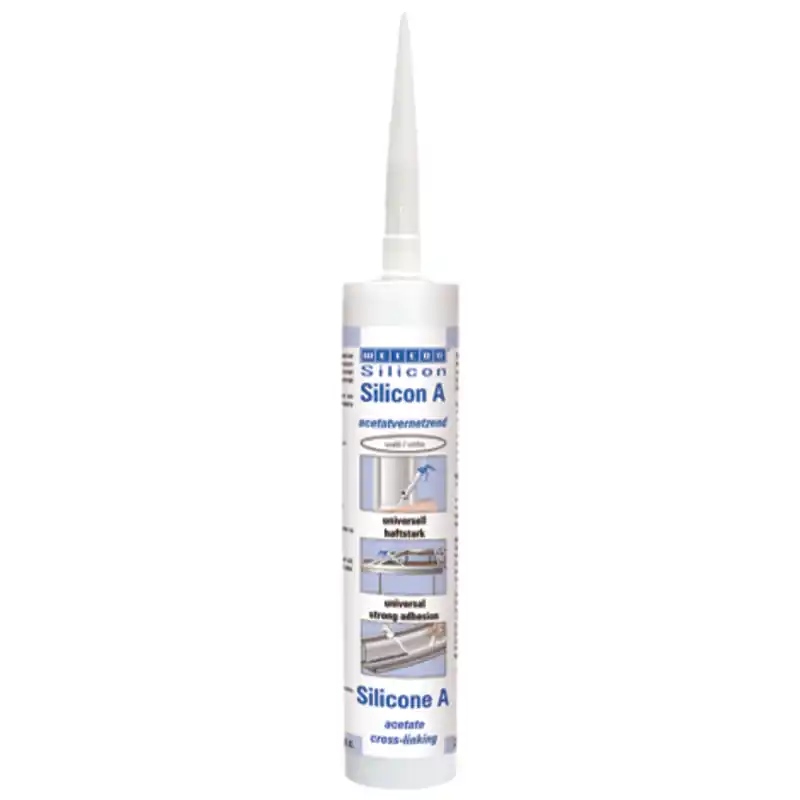Aktuell WEICON WEICON Silicon 310 ml weiß RAL 9003 haftstark pastös dauerelastisch
