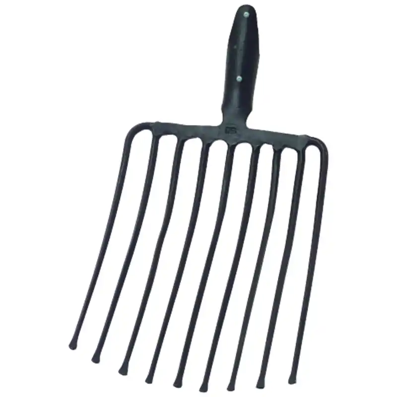 Direkt Vom Hersteller Ideal  IDEAL Steingabel 250 mm Arbeitsbreite 9 Zinken Federtelleranschluss ohne Stiel