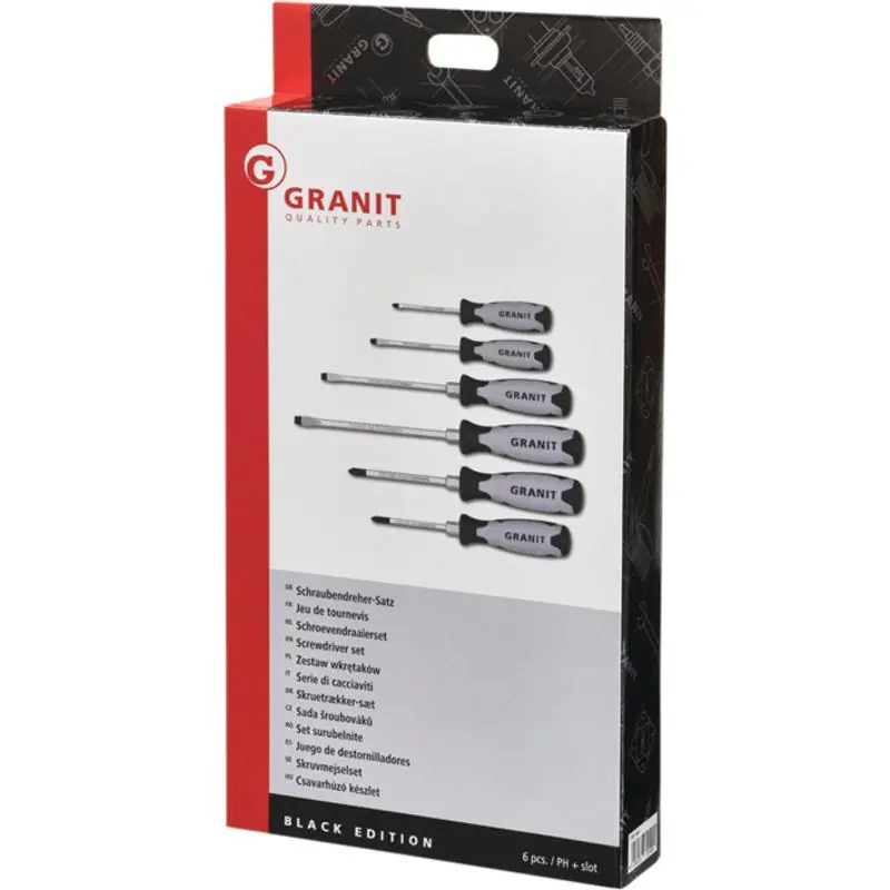 Billig GRANIT Black Edition  Schraubendreher-Satz
