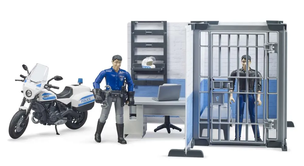 Bruder Polizeistation mit Polizeimotorrad Online Kaufen