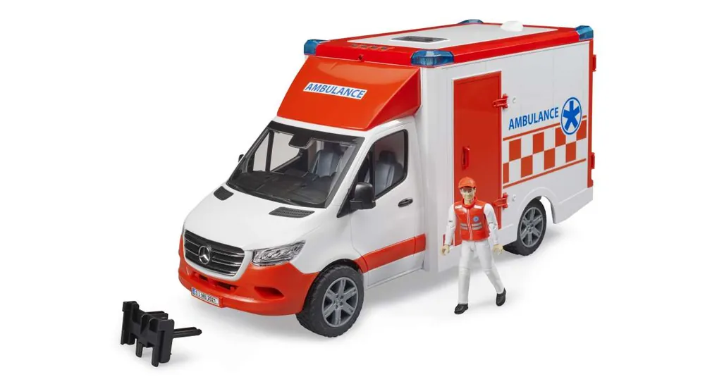 Expressversand Bruder Bruder MB Sprinter Krankenwagen mit Fahrer, L+S Modul
