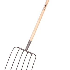 Maisgabel Galax mit D-Griff Stiel - 6 Zinken Echt