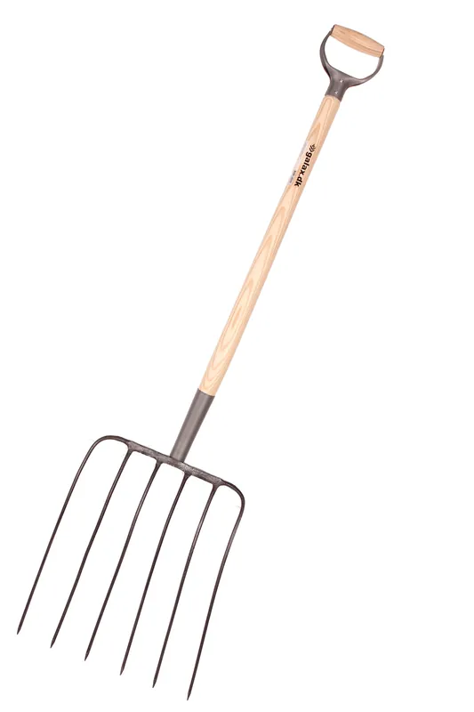 Maisgabel Galax mit D-Griff Stiel - 6 Zinken Echt