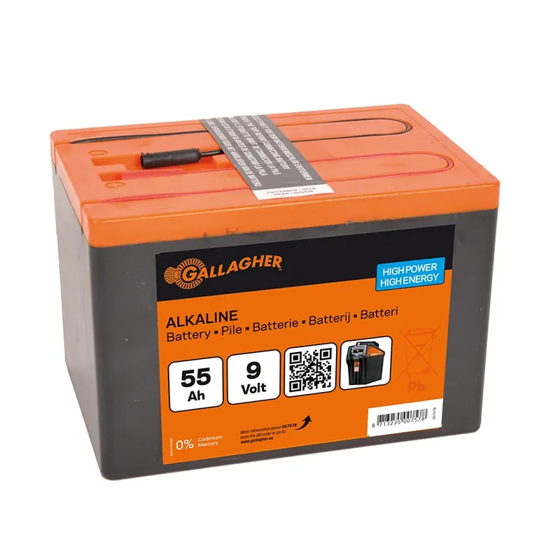 9V Alkaline Weidezaun Trockenbatterie - 55Ah Angebot