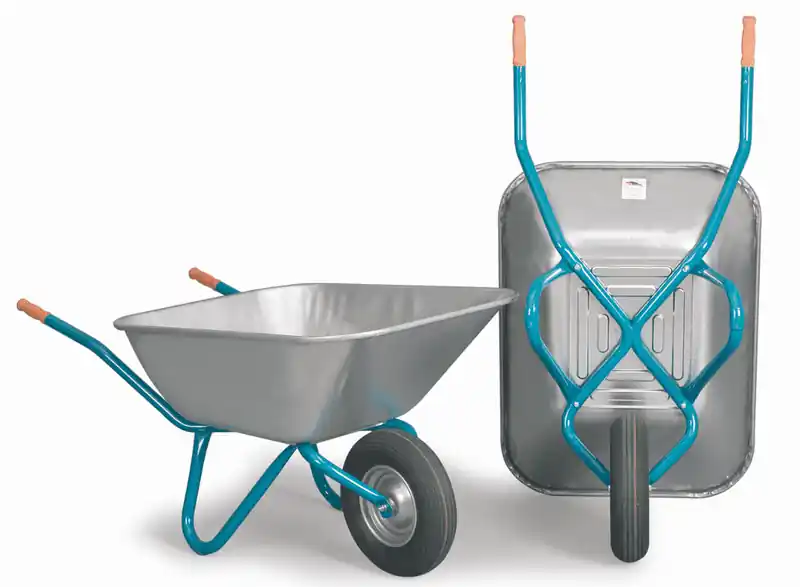 Neu Mefro Schubkarre Bully - 140 L blau