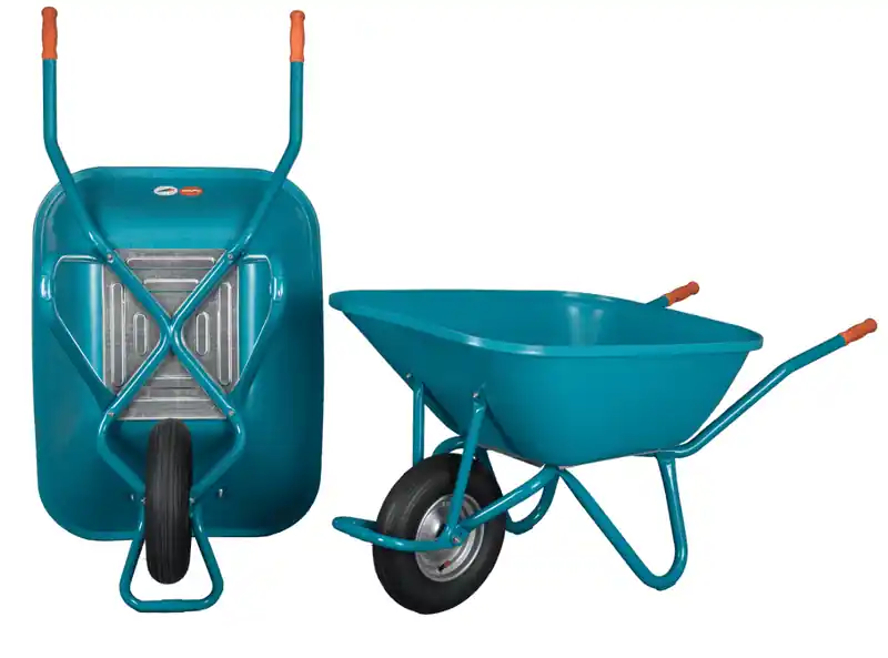 Schneller Versand Mefro Schubkarre - 140 L blau
