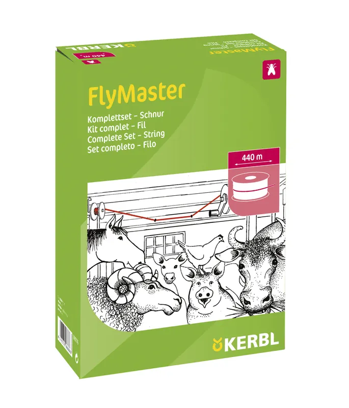 Stallfliegenfänger Komplettset FlyMaster, Klebeschnur Garantierte Lieferung