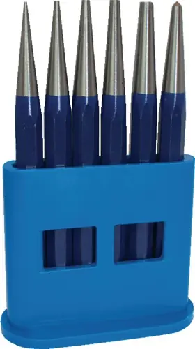 Top-Angebot TECWERK Durchtreibersatz 6 teilig 1-2-3-4-5 + Körner-D. 4 mm