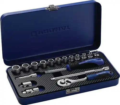 TECWERK Steckschlüsselsatz 18-teilig 1/4 Zoll Knallerangebot