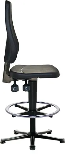 Schnäppchen TECWERK Arbeitsdrehstuhl Bodengleiter + Fußring