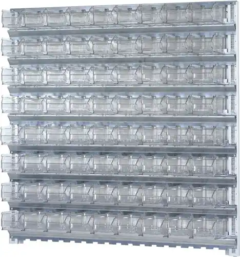 PROMAT Wandsystem H1000xB1010mm Stahl verzinkt mit Sichtlagerkästen 7 Zertifiziert
