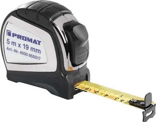 Preisknaller PROMAT Taschenrollbandmaß Länge 8 m Breite 25 mm mm/cm Automatic 16 mm