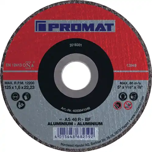 PROMAT Trennscheibe ALU D125x1,6mm gerade Aluminium 1 mm Mega-Angebot