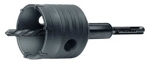 Expressversand PROMAT Schlagbohrkrone Nenn- Durchmesser 68 mm Gesamtlänge 180 mm für Steckdosen 68 mm