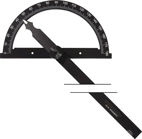 PROMAT Winkelmesser Gradbogen- Durchmesser 150 mm 120 mm (Nicht verfügbar) Angebot