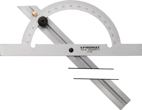 PROMAT Winkelmesser Gradbogen- Durchmesser 200 mm 100 mm Jetzt Bestellen
