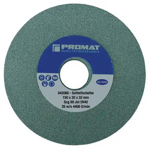 Geprüft PROMAT Schleifbockscheibe Durchmesser 175xB25x32mm 80 125 mm (Nicht verfügbar) 32 mm