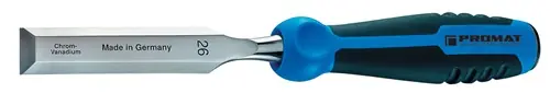 PROMAT Stechbeitel Schneidenbreite 12 mm mit Schlagknopf mit Schlagknopf Highlight