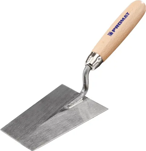PROMAT Berner Putzkelle Länge 120 mm Breite 80 mm gehärtet. m. Buchenholzheft 80 mm Bestseller