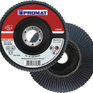 Must-Have PROMAT Fächerscheibe Durchmesser 125 mm Körnung 40 konisch 40