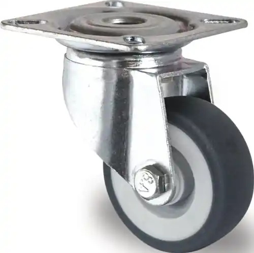 TECWERK Lenkrolle Rad- Durchmesser 75 mm grau Geprüft