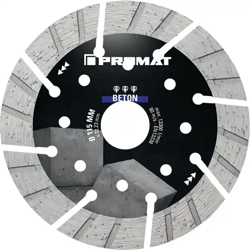 PROMAT Diamanttrennscheibe Durchmesser 350 mm Bohrung 25,4 mm Trennjäger. Baustellensäge 22.23 mm Schnäppchen
