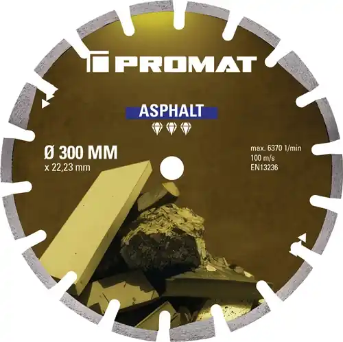 PROMAT Diamanttrennscheibe Durchmesser 300 mm Bohrung 20 mm Trennjäger 5500 min-¹ Top-Preis