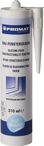 Beliebt PROMAT CHEMICALS Bau-/Fenstersilikon weiß transparent