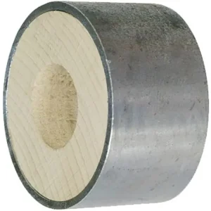 Schnäppchen Industriehof® Holzlager mit Metallring, für Krümlerwalze