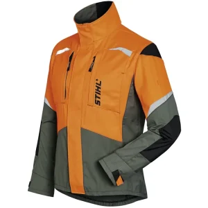STIHL Forstjacke "Function Ergo", olivgrün; warnorange; schwarz Direkt Vom Hersteller