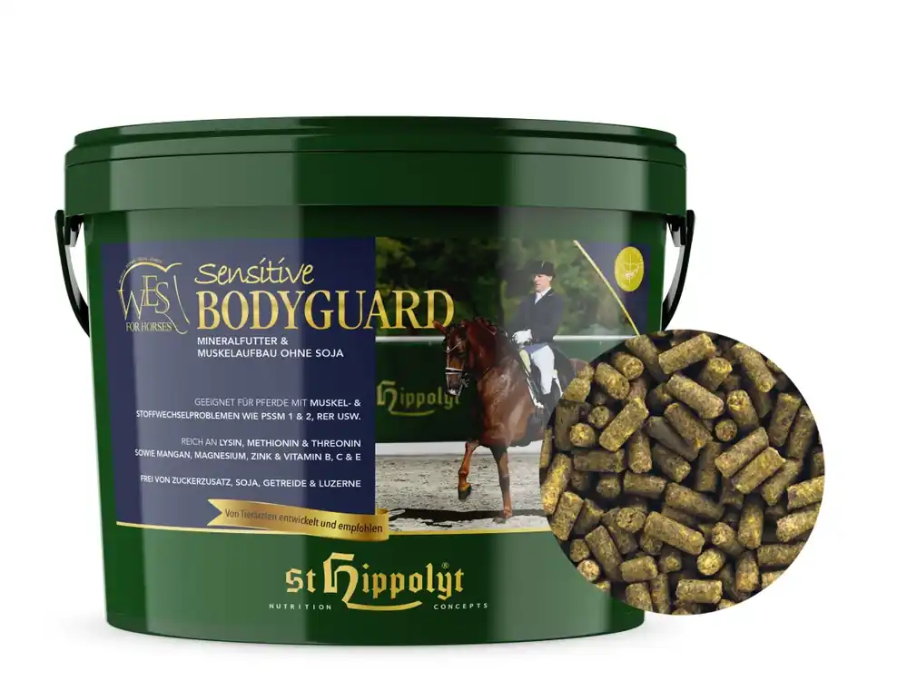 St. Hippolyt WES Sensitive Bodyguard Mineralfutter und Muskelaufbau für Pferde Versand Am Gleichen Tag