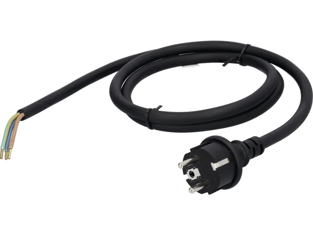 Netzkabel mit vergossenem Schutzkontakt-Stecker Highlight