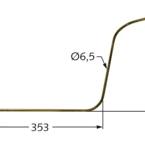 Super-Preis Radrechenzinken 353 x 307 x 6,5 mm links/rechts für Niemeyer