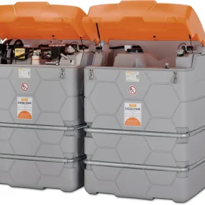 Cemo Tankanlage "Cube Indoor Basic" , für Diesel, stationär, 230 V-Pumpe, Tankanlage + Erweiterungstank Zertifiziert