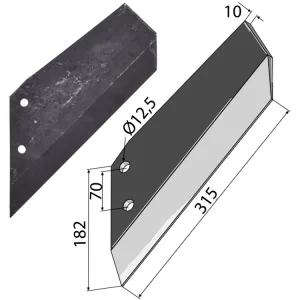 Knallerangebot Industriehof® Scharflügel links/rechts 315 mm, für Grubber Dal-Bo
